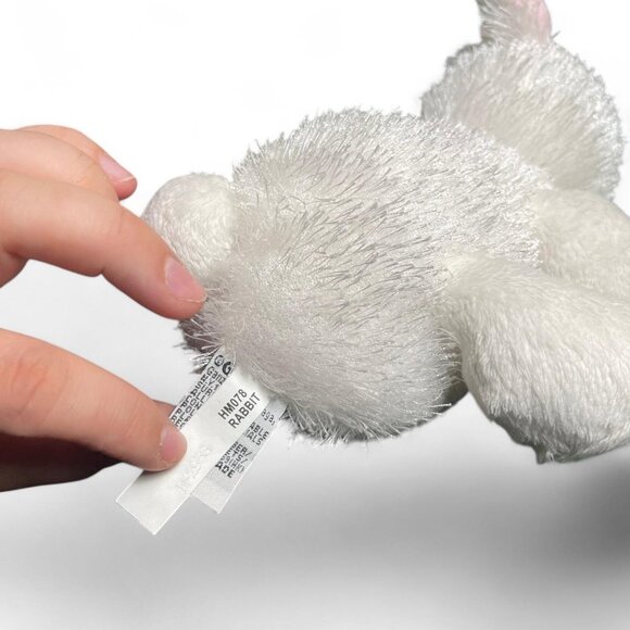 Ganz Webkinz White Rabbit Plush Stuffed Animal Toy 9'' Plushie Easter, No code - Picture 5 of 5